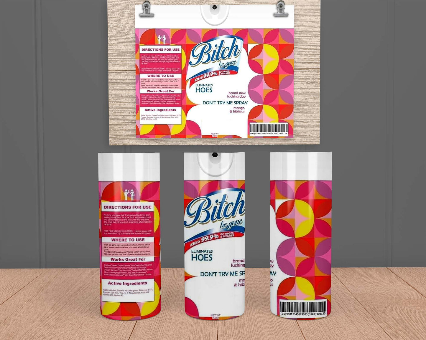 Bitch Be Gone Spray Hoes- Stainless Steel Tumbler