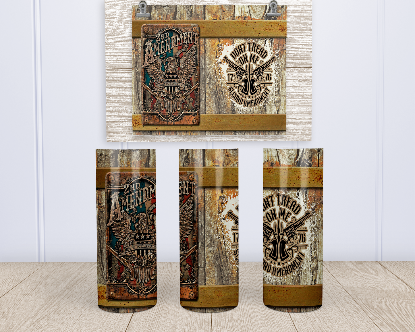 2nd Amendment - Brown - Stainless Steel Tumbler