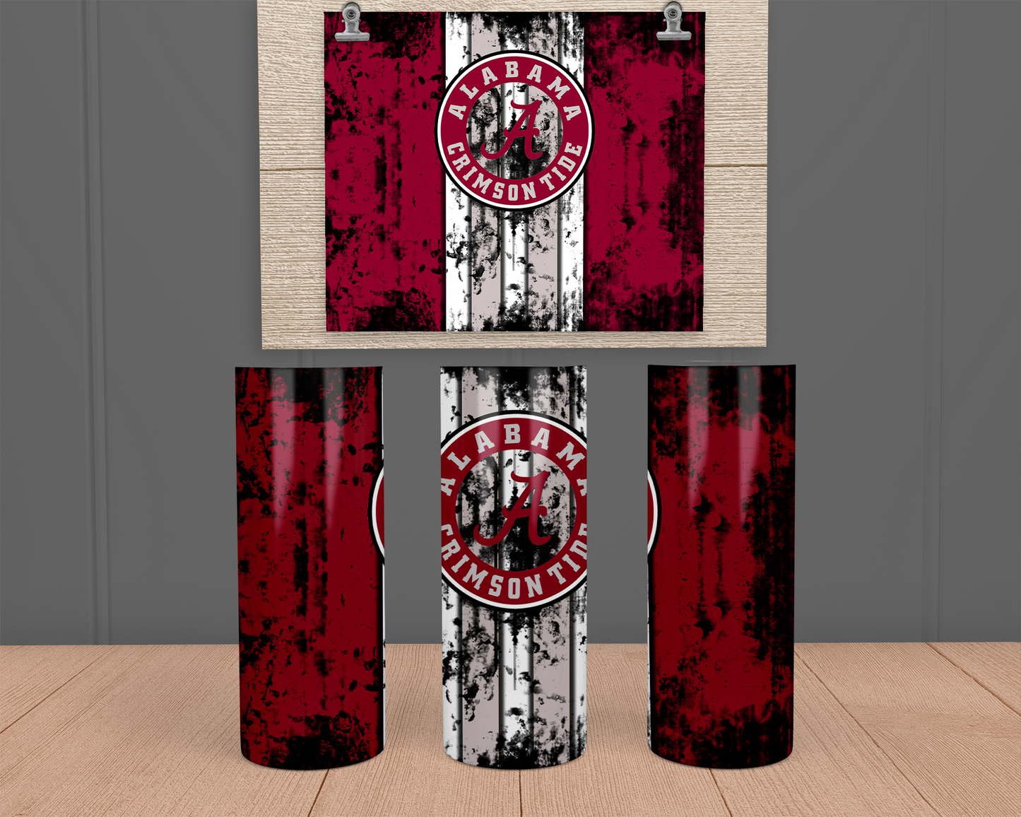 Alabama Distressed - Stainless Steel Tumbler