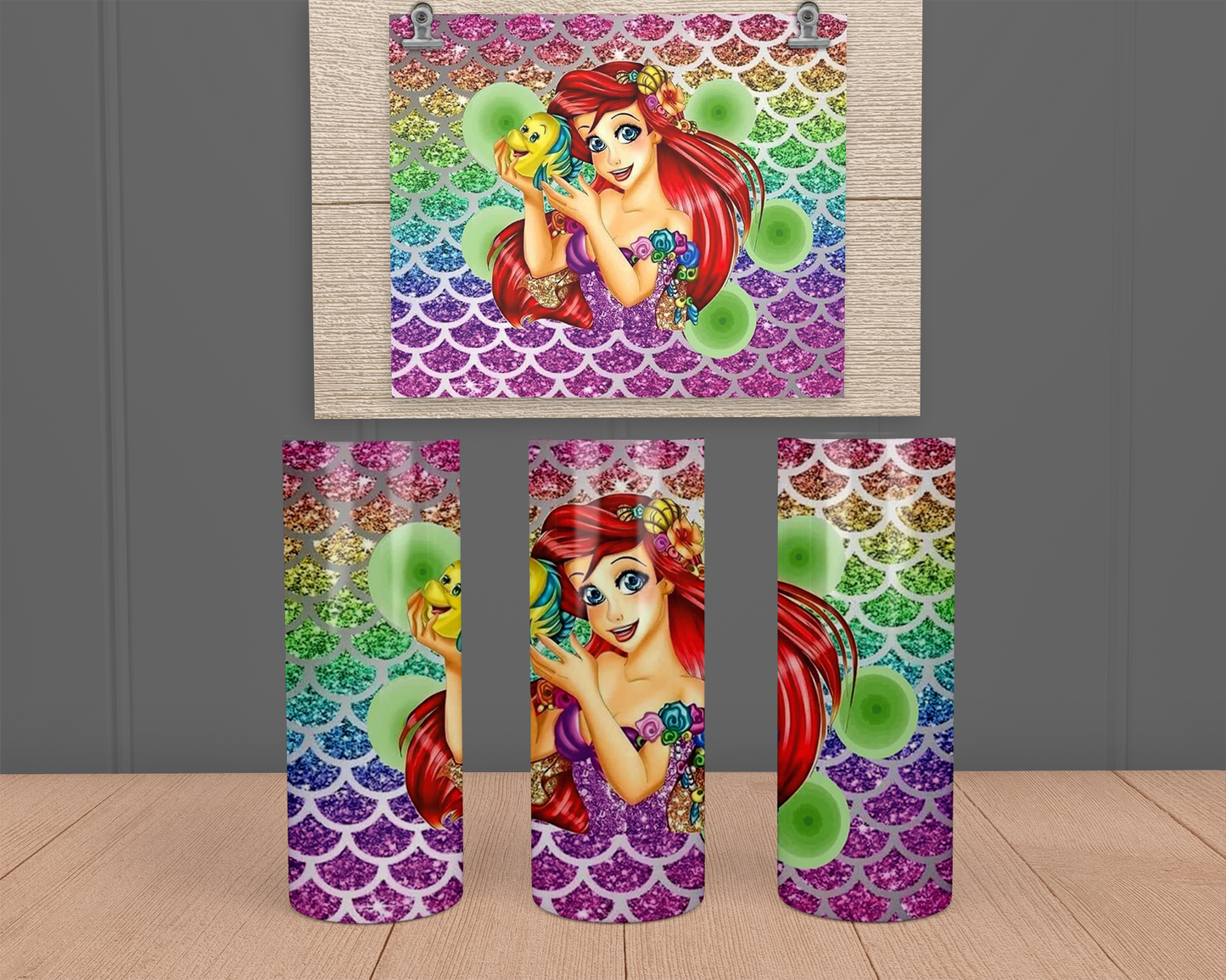 Ariel - Mermaid - Stainless Steel Tumbler