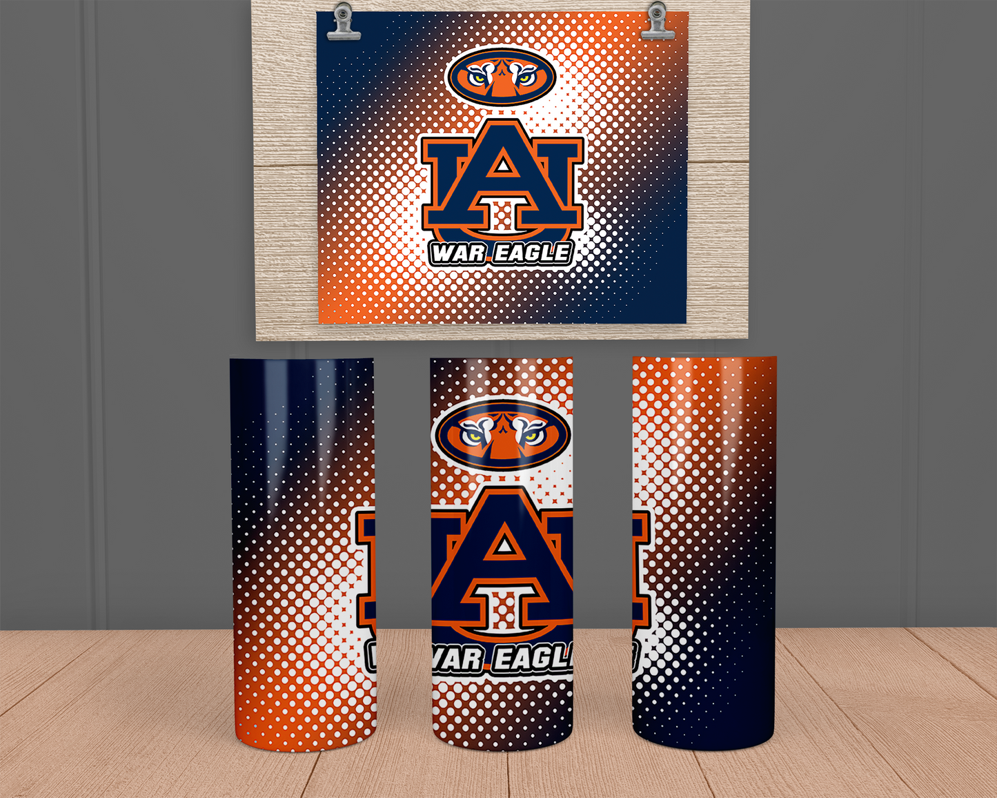 Auburn - Dots - Stainless Steel Tumbler