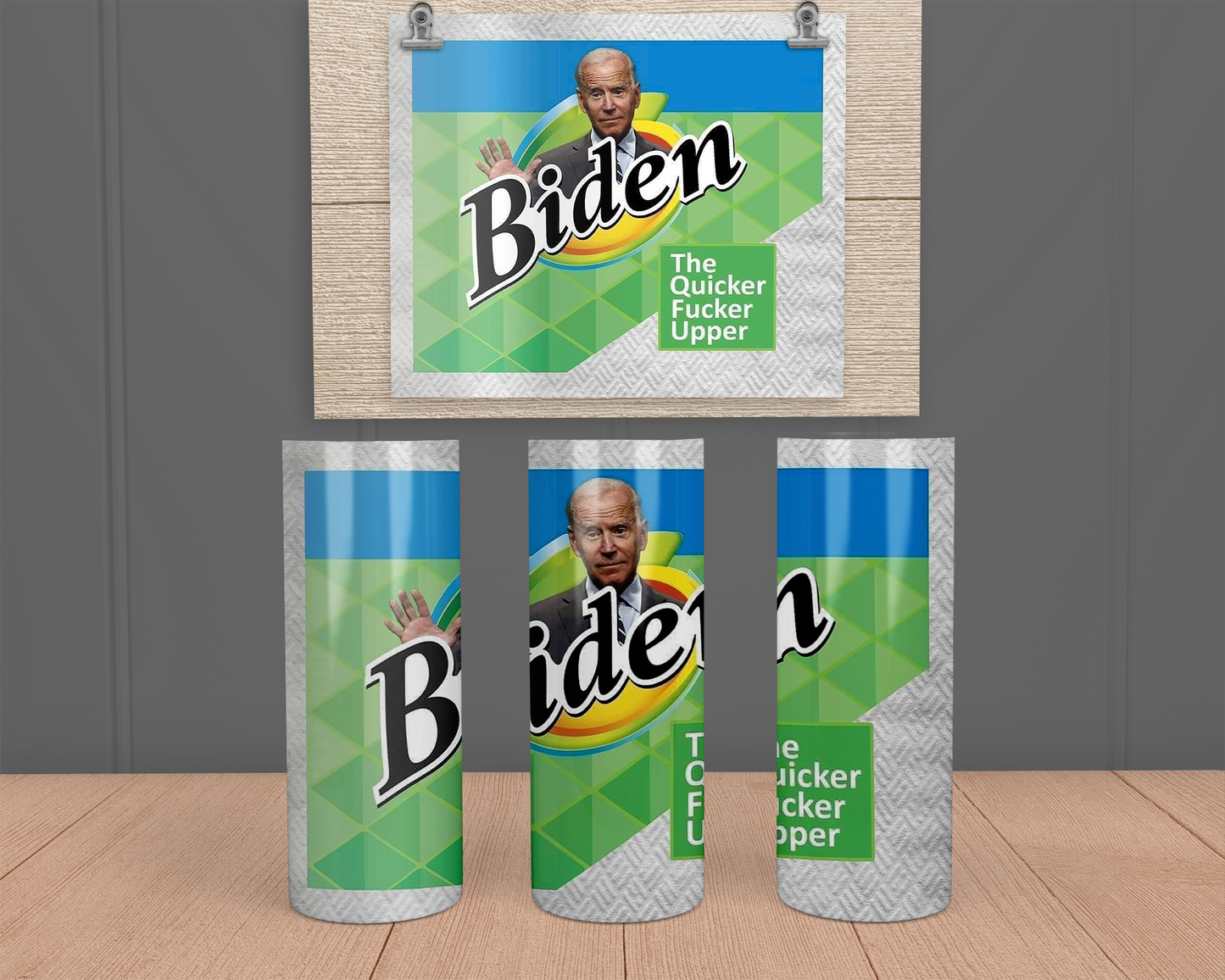 Biden - Quicker Fucker Upper - Stainless Steel Tumbler