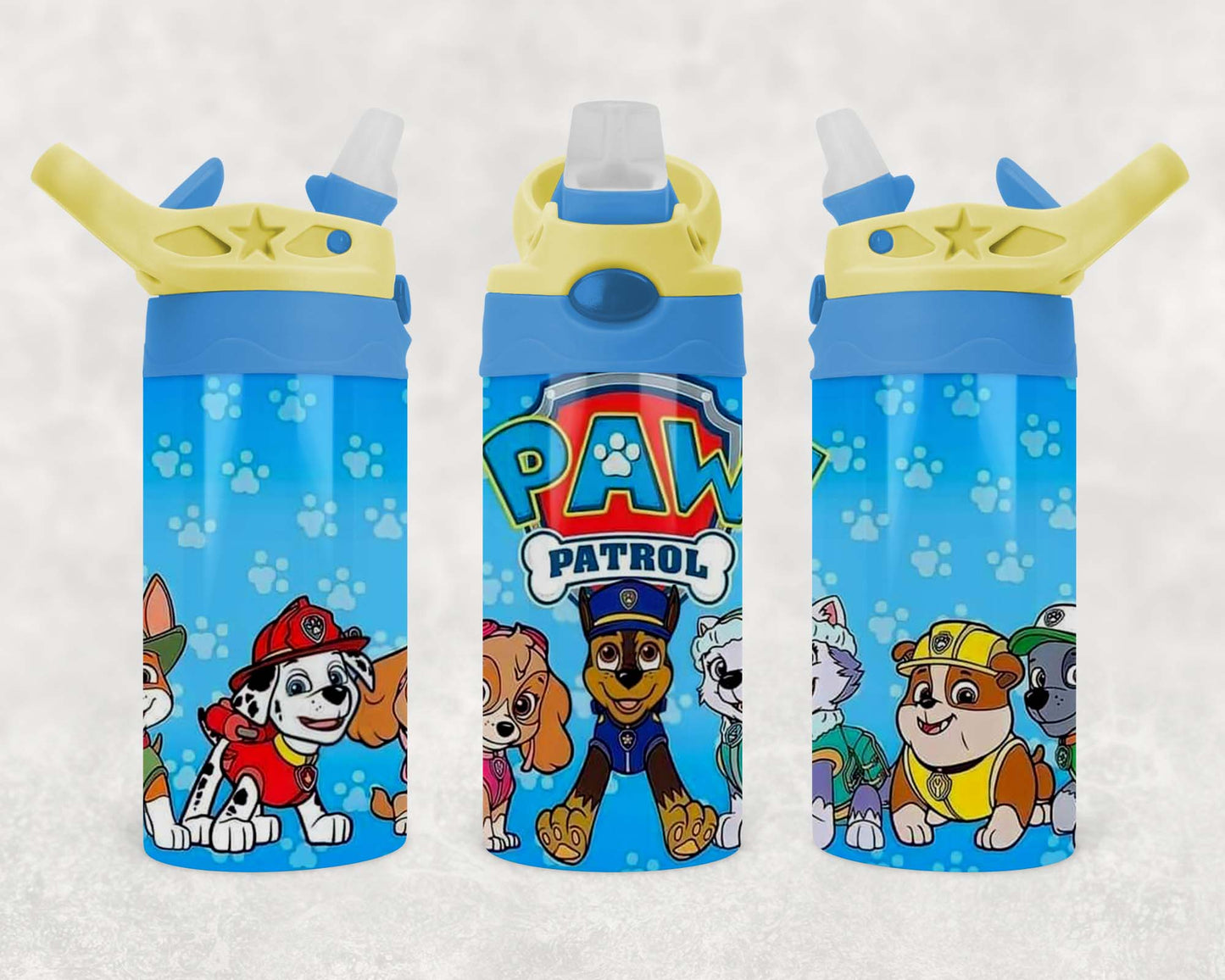 Paw Patrol - Children's Tumbler, Kid's Water Bottle, Water Bottle, Toddler, Stainless Steel Tumbler, Pop-Top