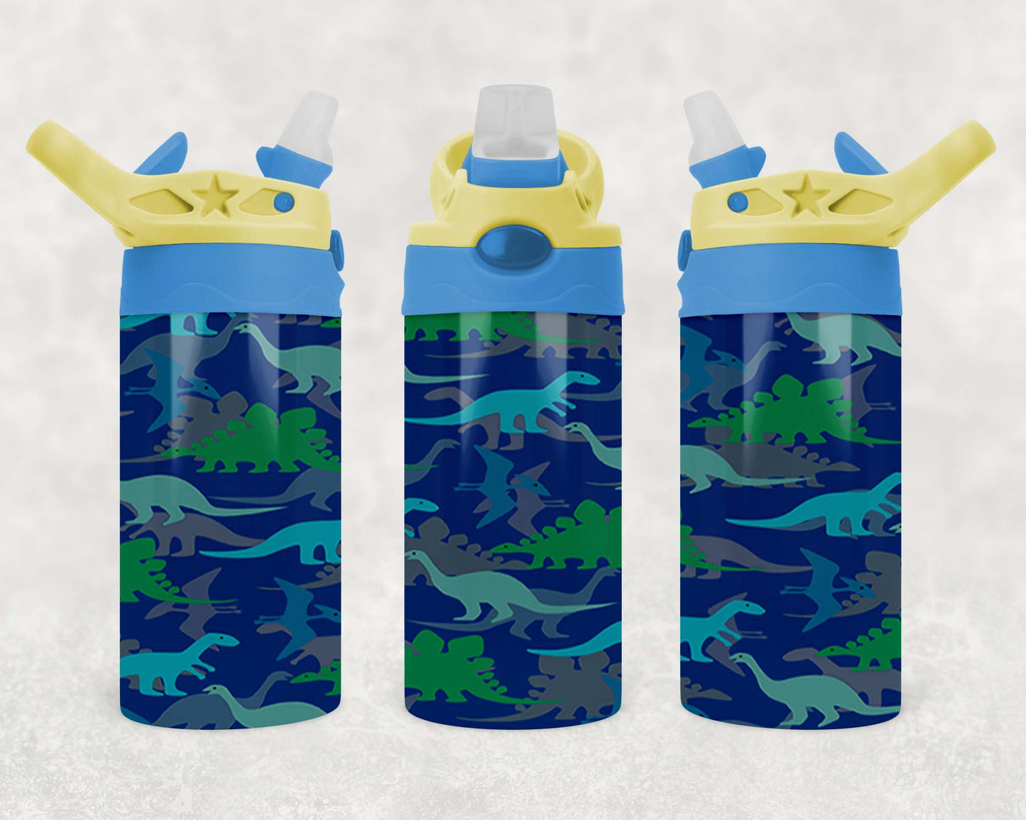 Dinosaur Print - Children's Tumbler, Kid's Water Bottle, Water Bottle, Toddler, Stainless Steel Tumbler, Pop-Top