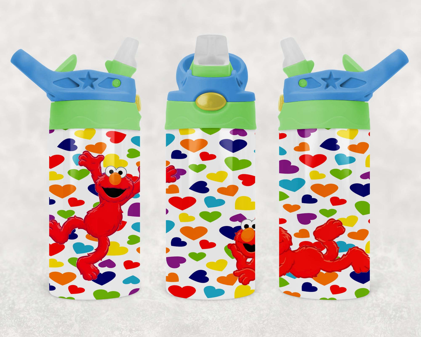 Elmo - Children's Tumbler, Kid's Water Bottle, Water Bottle, Toddler, Stainless Steel Tumbler, Pop-Top