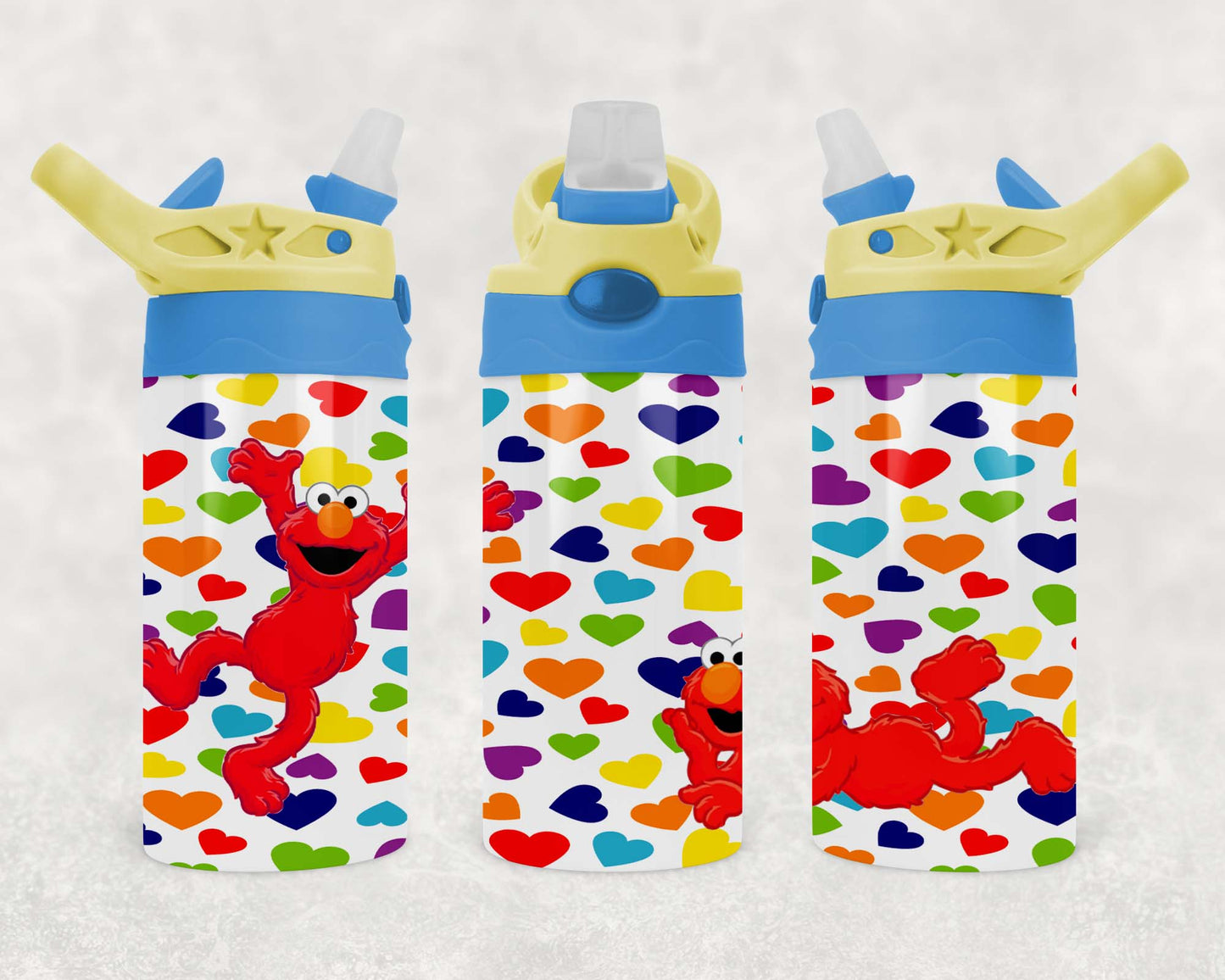 Elmo - Children's Tumbler, Kid's Water Bottle, Water Bottle, Toddler, Stainless Steel Tumbler, Pop-Top