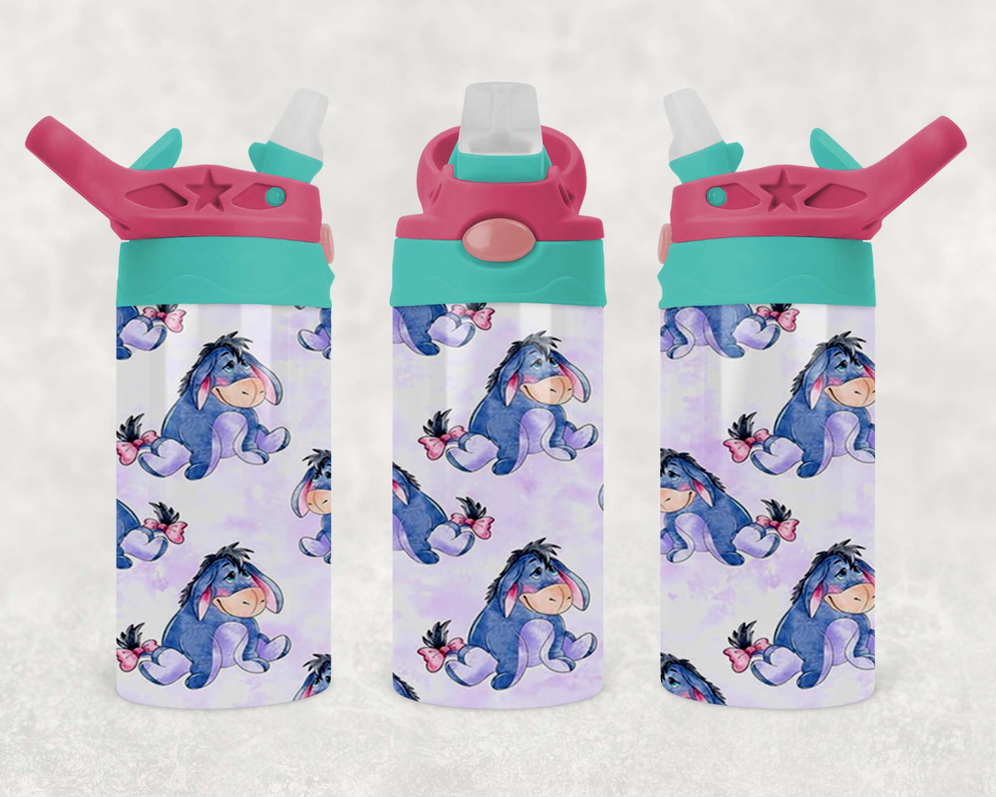 Eeyore - Children's Tumbler, Kid's Water Bottle, Water Bottle, Toddler, Stainless Steel Tumbler, Pop-Top