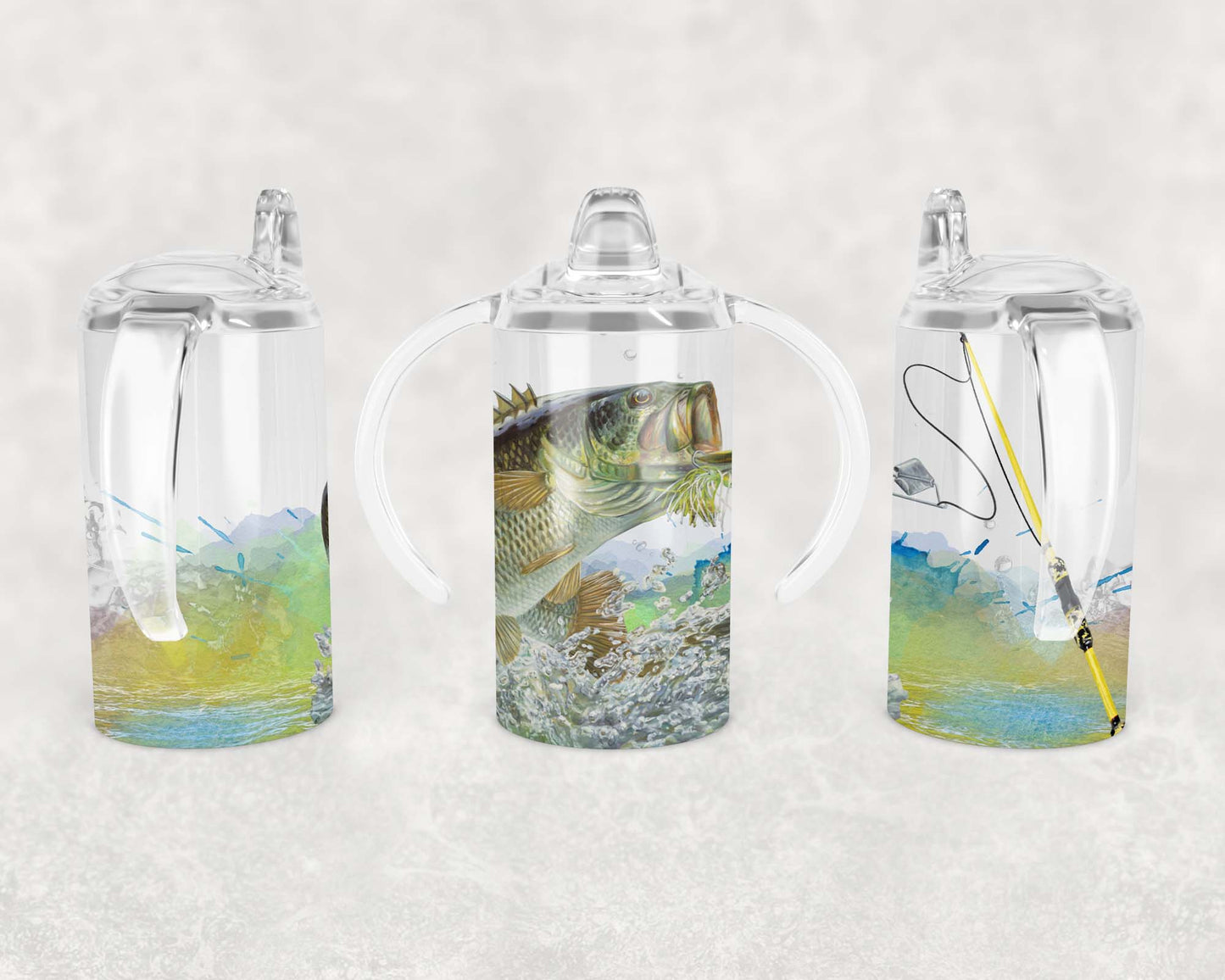 Fishing - Sippy Cup, Children's Tumbler, Kid's Water Bottle, Water Bottle, Toddler, Stainless Steel Tumbler