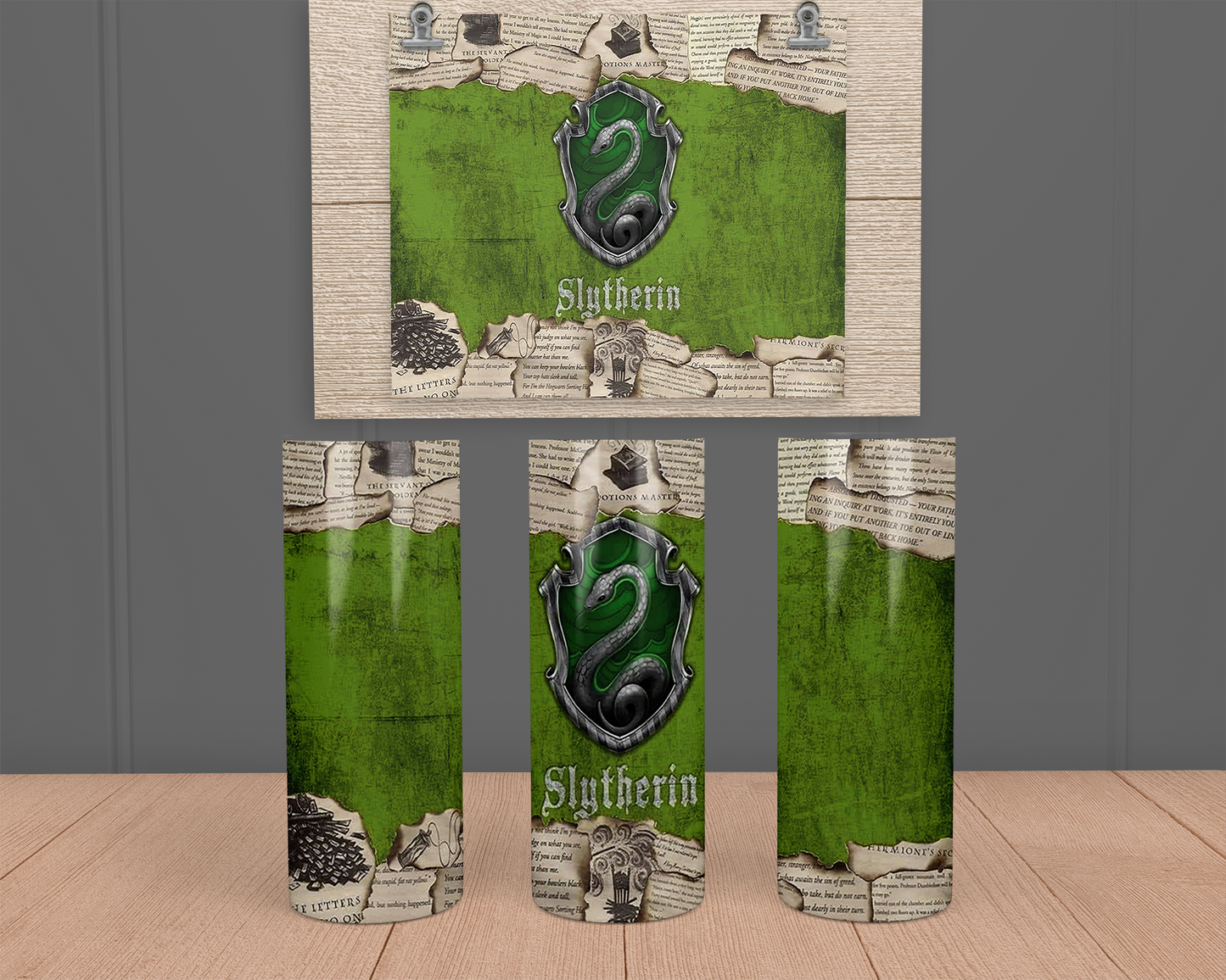 HP - Slytherin - Green - Stainless Steel Tumbler