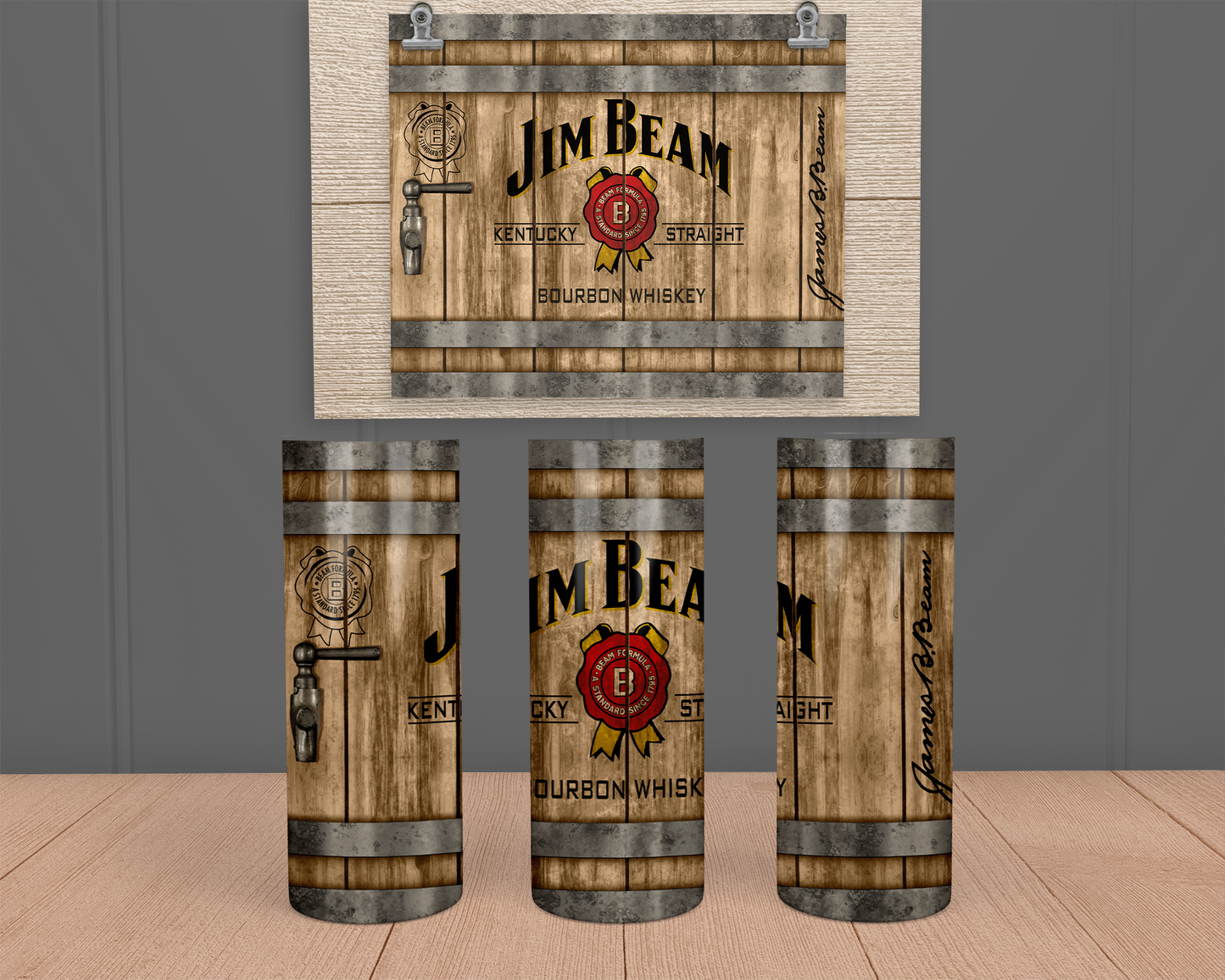 Jim Beam- Stainless Steel Tumbler