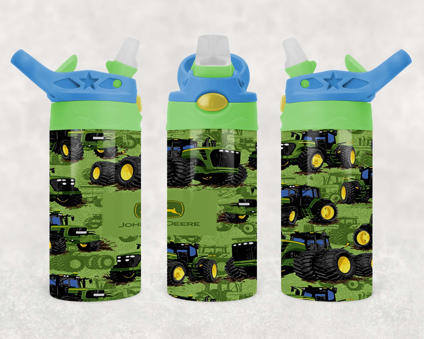 John Deere - Children's Tumbler, Kid's Water Bottle, Water Bottle, Toddler, Stainless Steel Tumbler, Pop-Top