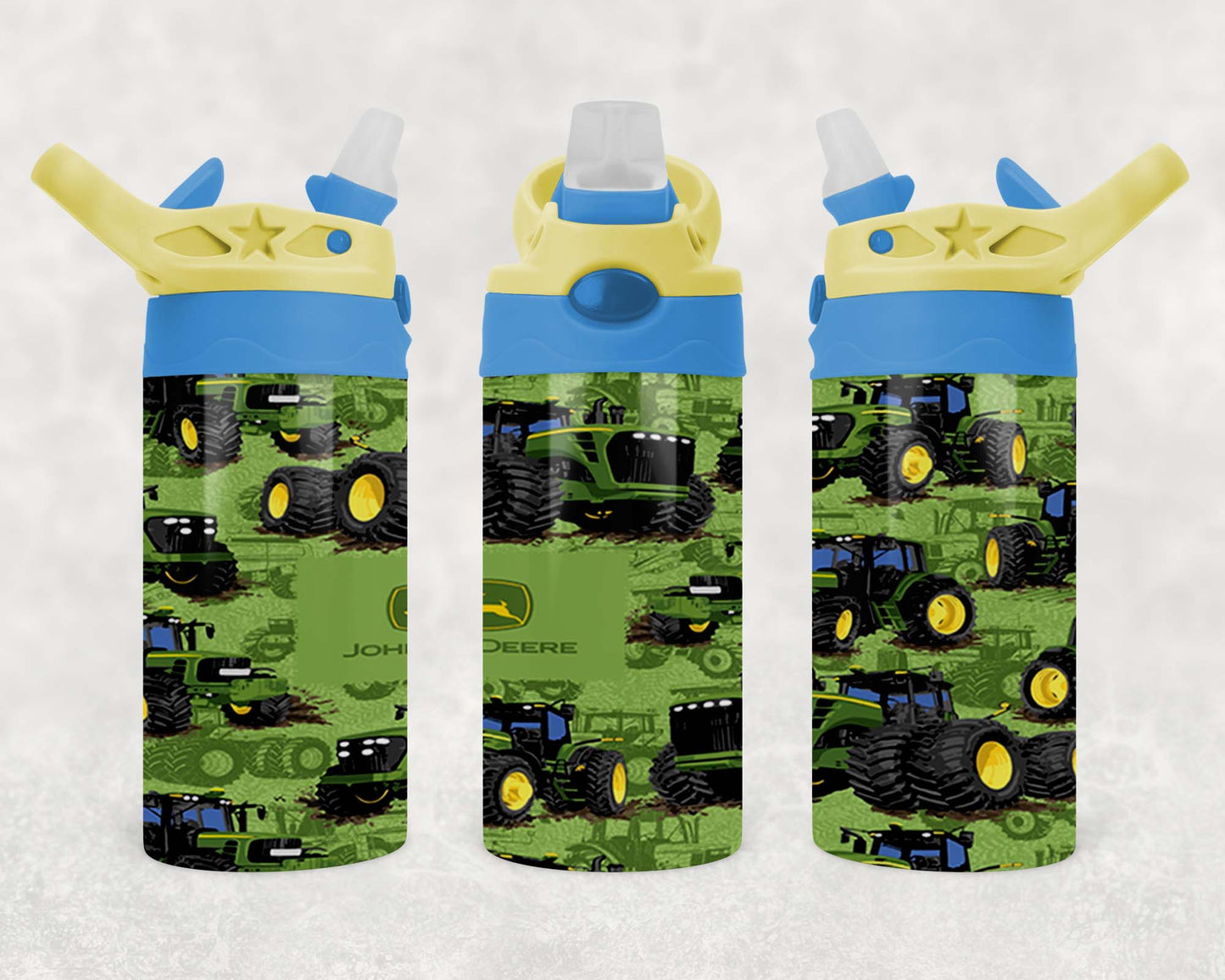 John Deere - Children's Tumbler, Kid's Water Bottle, Water Bottle, Toddler, Stainless Steel Tumbler, Pop-Top
