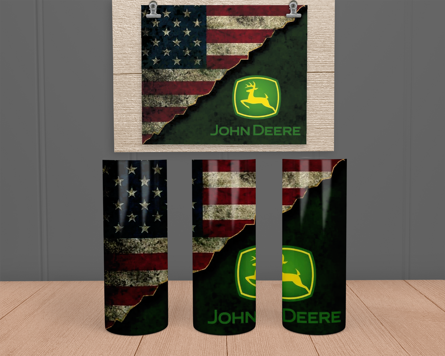 John Deere Flag- Stainless Steel Tumbler