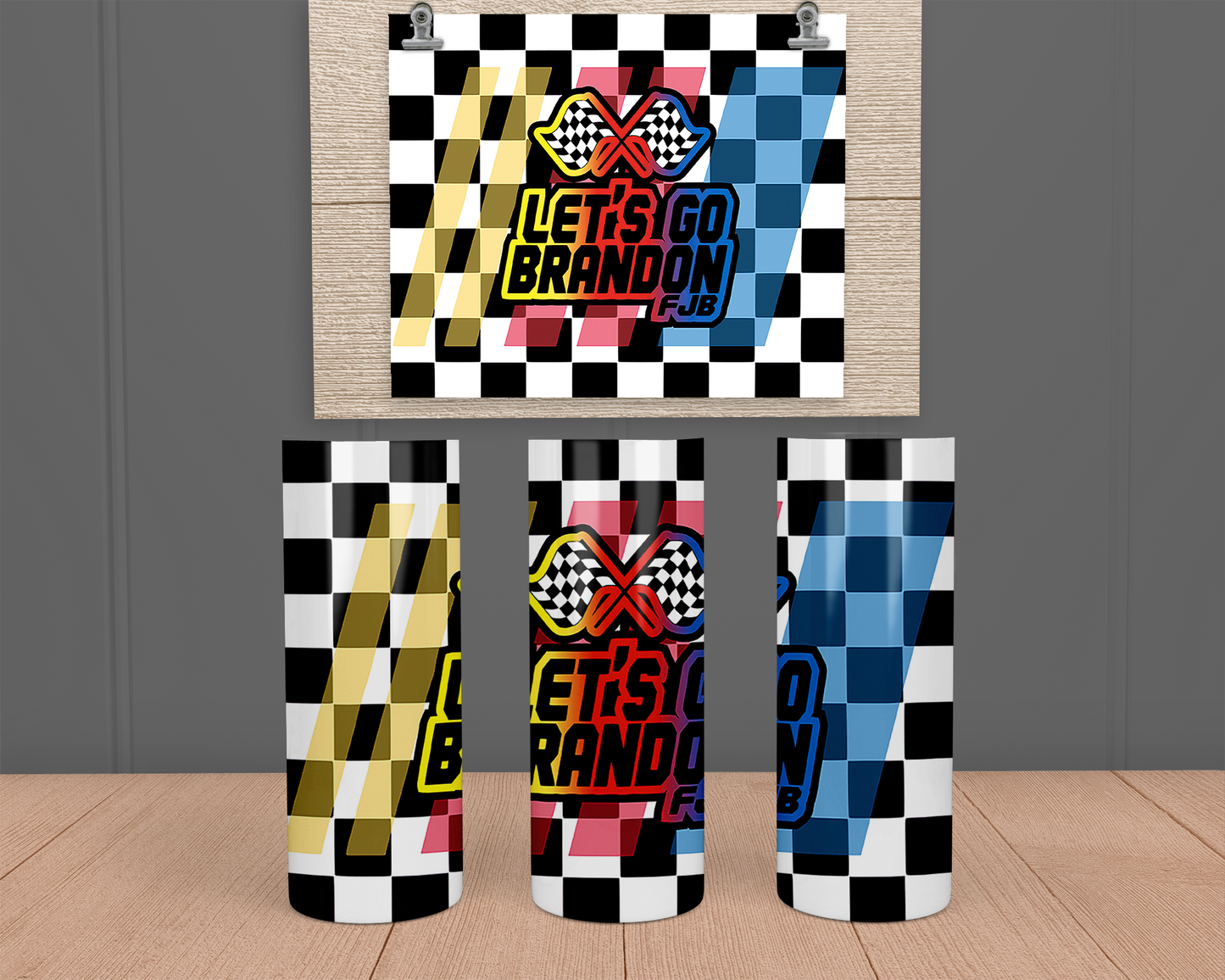 Lets go Brandon Racing- Stainless Steel Tumbler