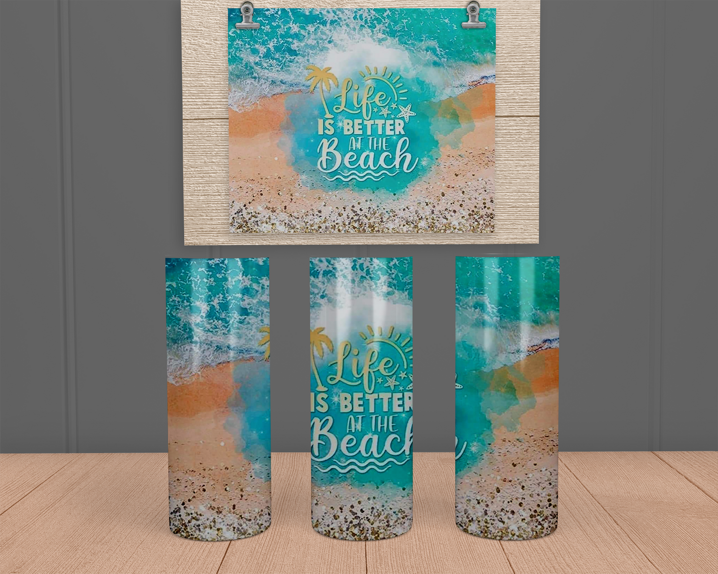 Life is Better at the Beach - Stainless Steel Tumbler