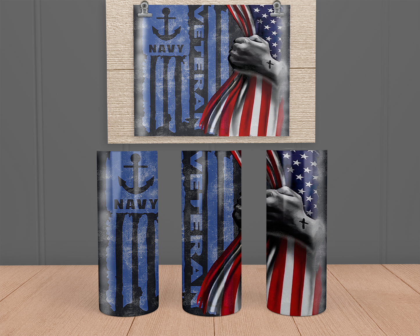 Navy- Stainless Steel Tumbler