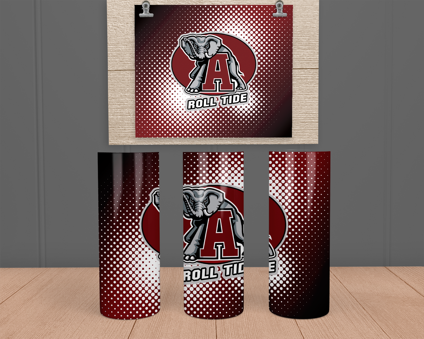 Alabama - Dots - Stainless Steel Tumbler
