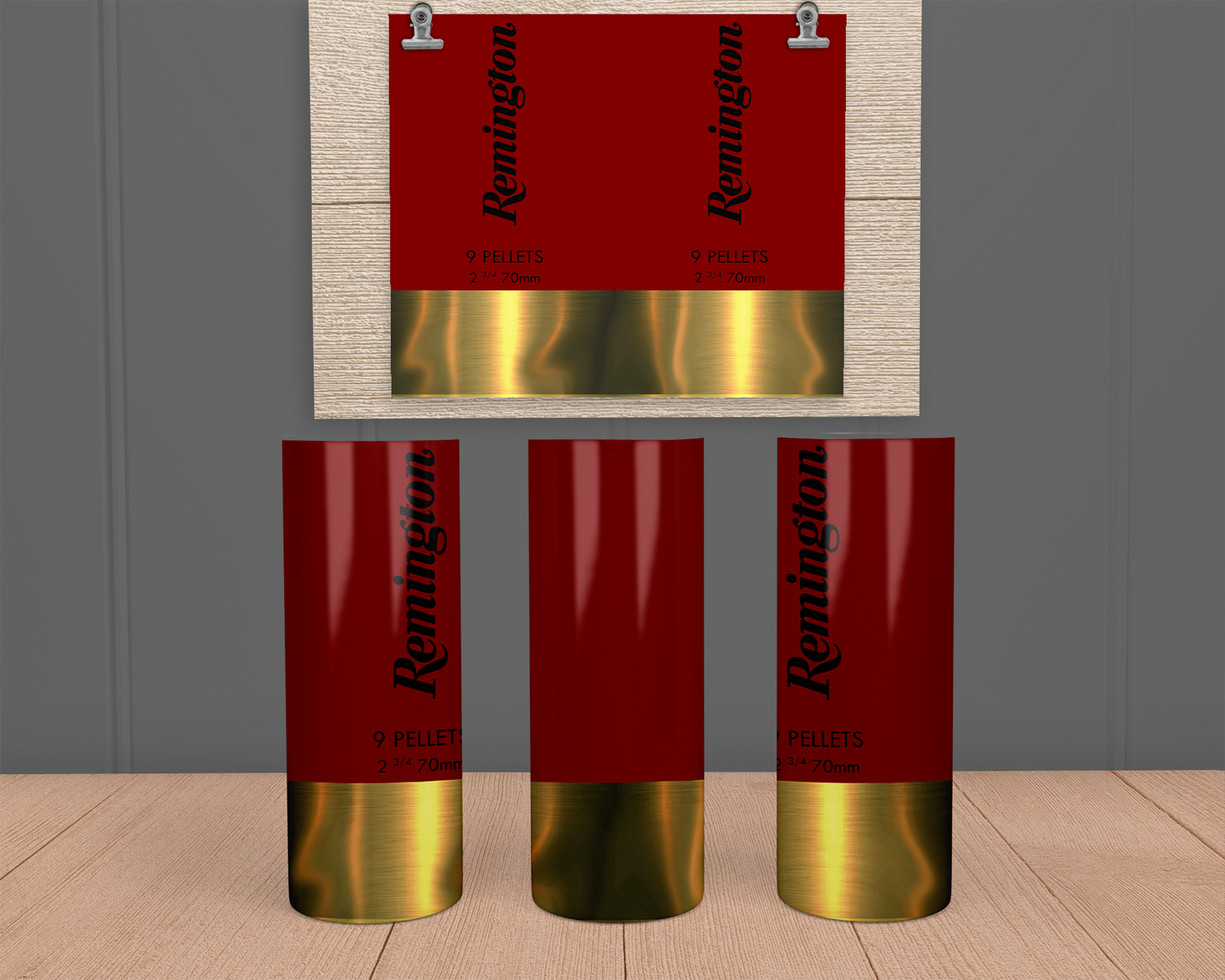 Shot Gun Shell Red- Stainless Steel Tumbler