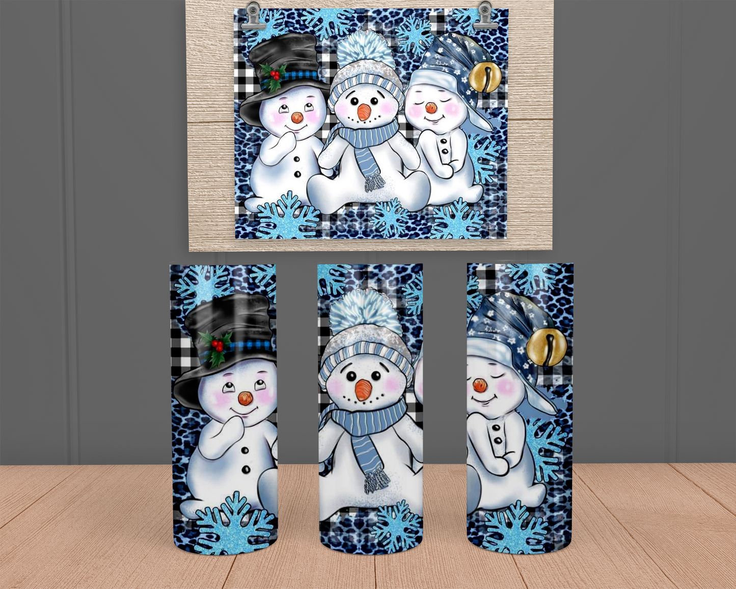 Snowman - Stainless Steel Tumbler