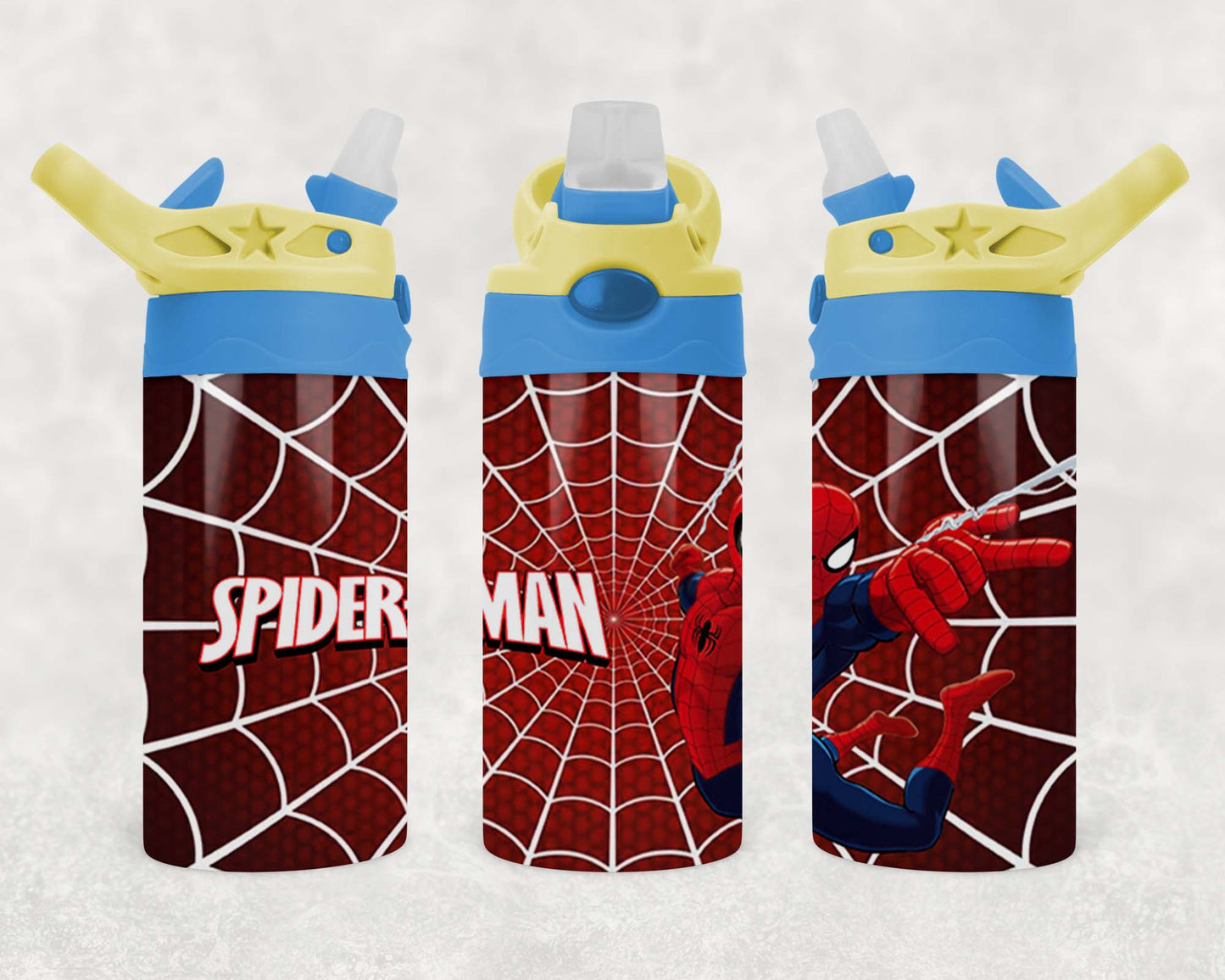 Spiderman - Children's Tumbler, Kid's Water Bottle, Water Bottle, Toddler, Stainless Steel Tumbler, Pop-Top