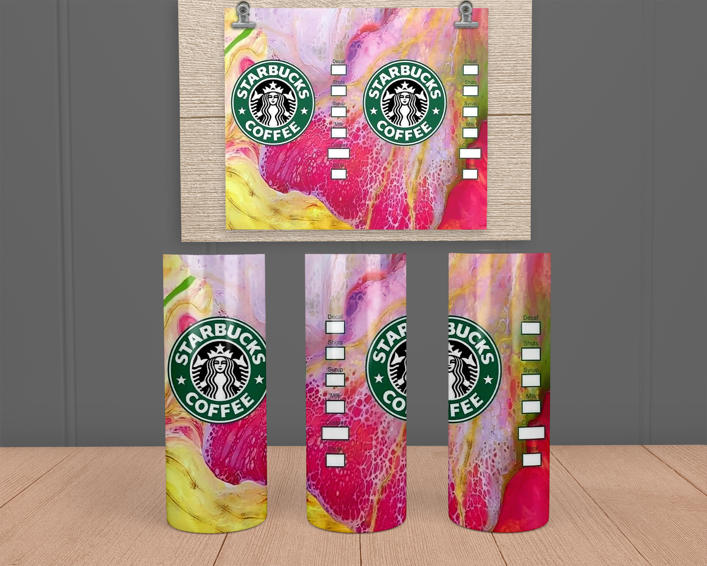 Starbucks Pink Marble - Stainless Steel Tumbler