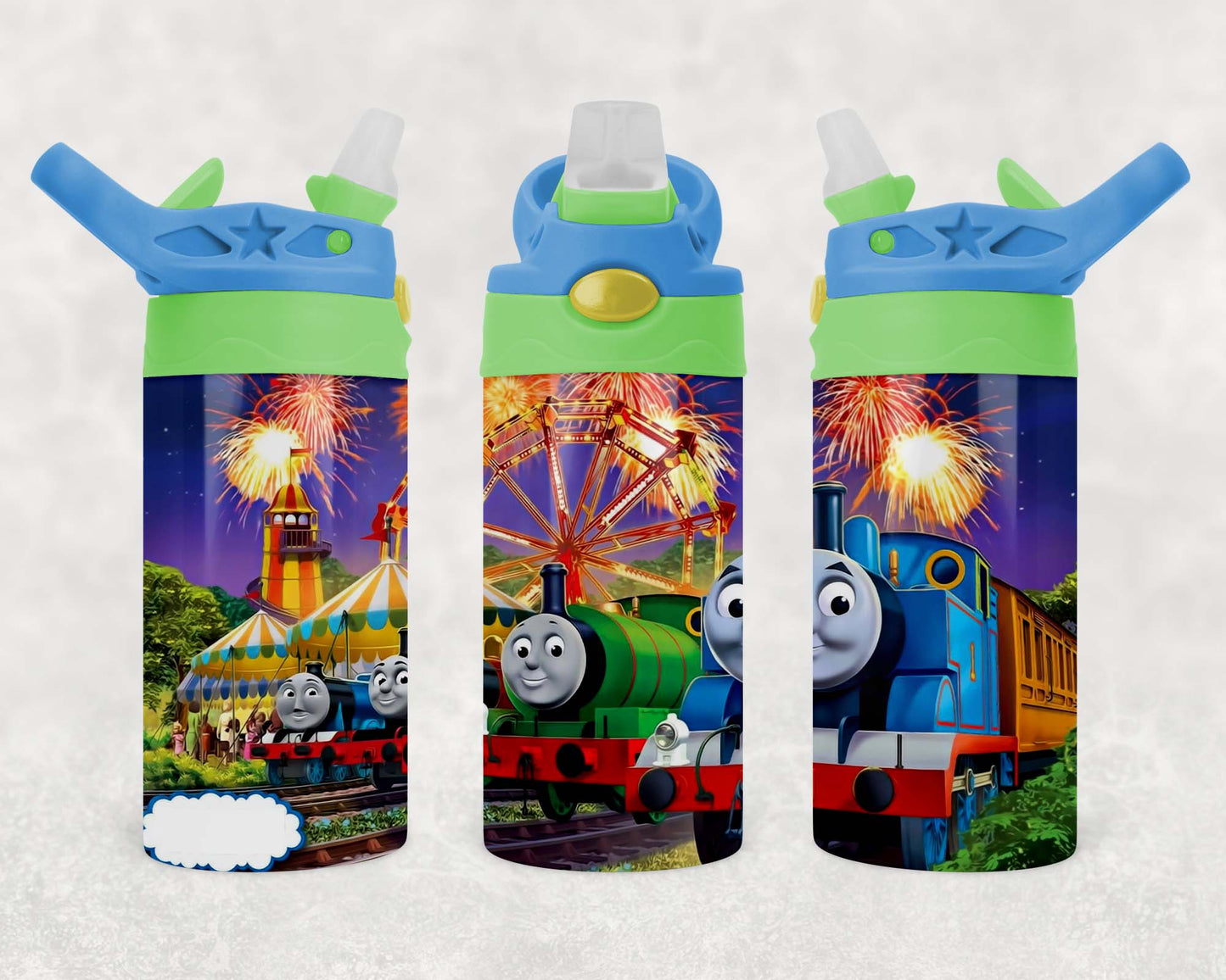 Thomas The Train - Children's Tumbler, Kid's Water Bottle, Water Bottle, Toddler, Stainless Steel Tumbler, Pop-Top