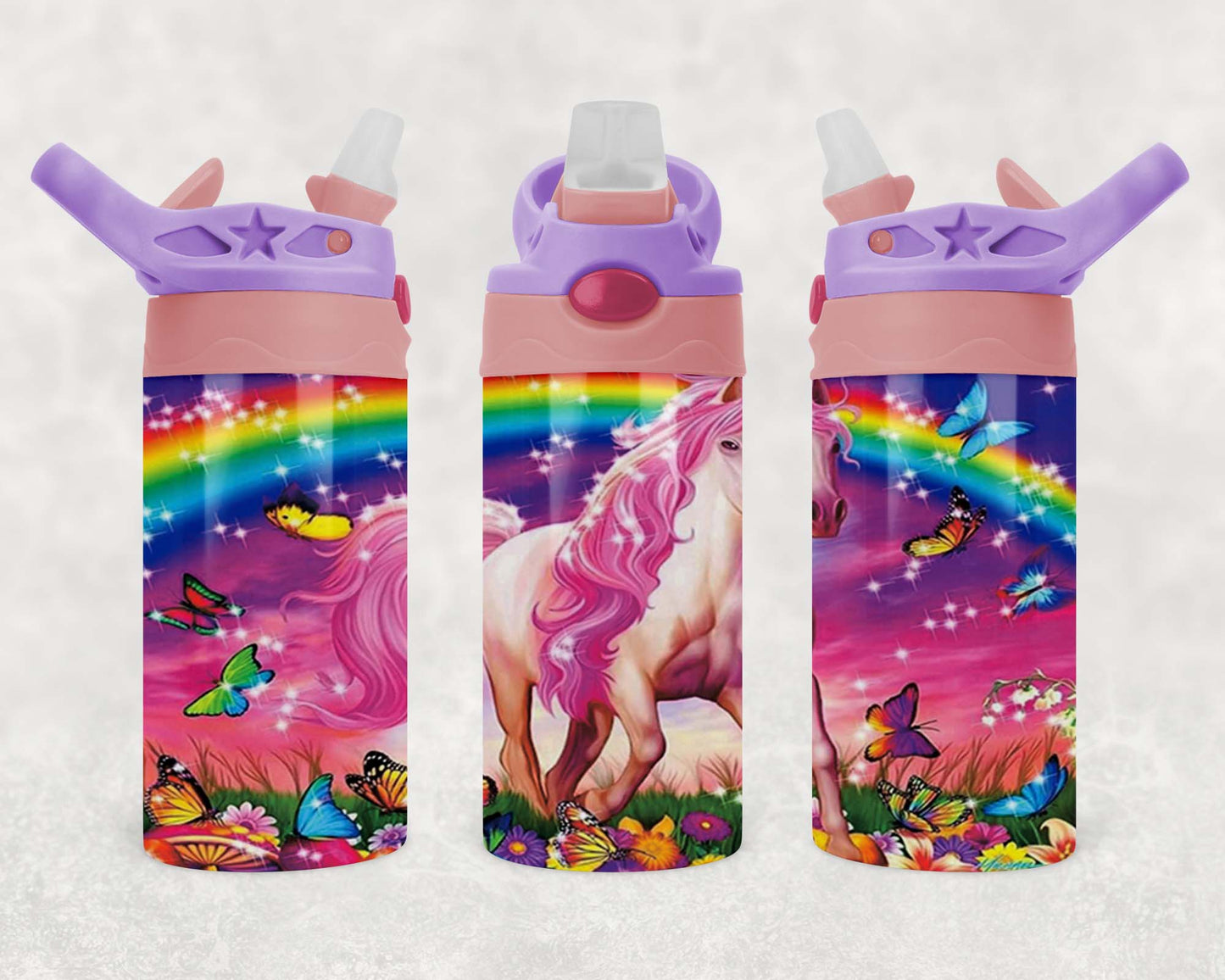 Unicorn - Strong - Children's Tumbler, Kid's Water Bottle, Water Bottle, Toddler, Stainless Steel Tumbler, Pop-Top