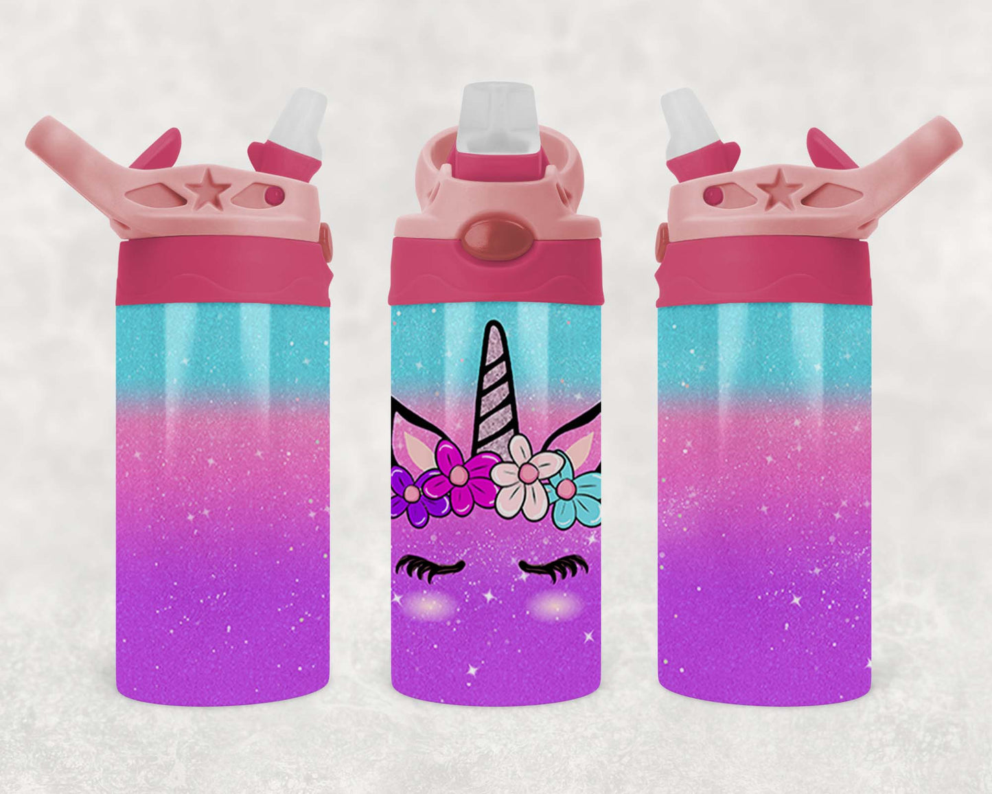 Unicorn - Original - Children's Tumbler, Kid's Water Bottle, Water Bottle, Toddler, Stainless Steel Tumbler, Pop-Top