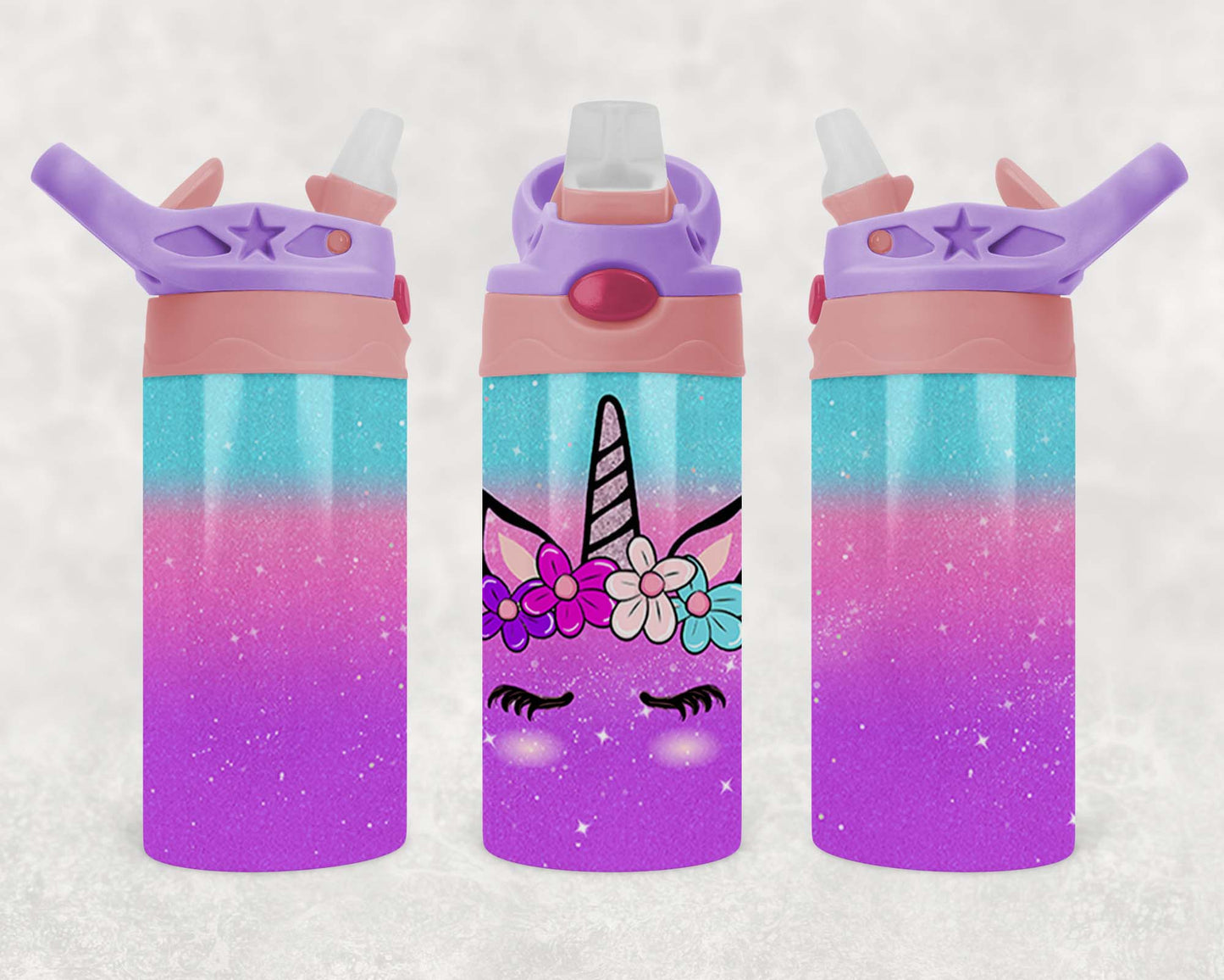 Unicorn - Original - Children's Tumbler, Kid's Water Bottle, Water Bottle, Toddler, Stainless Steel Tumbler, Pop-Top