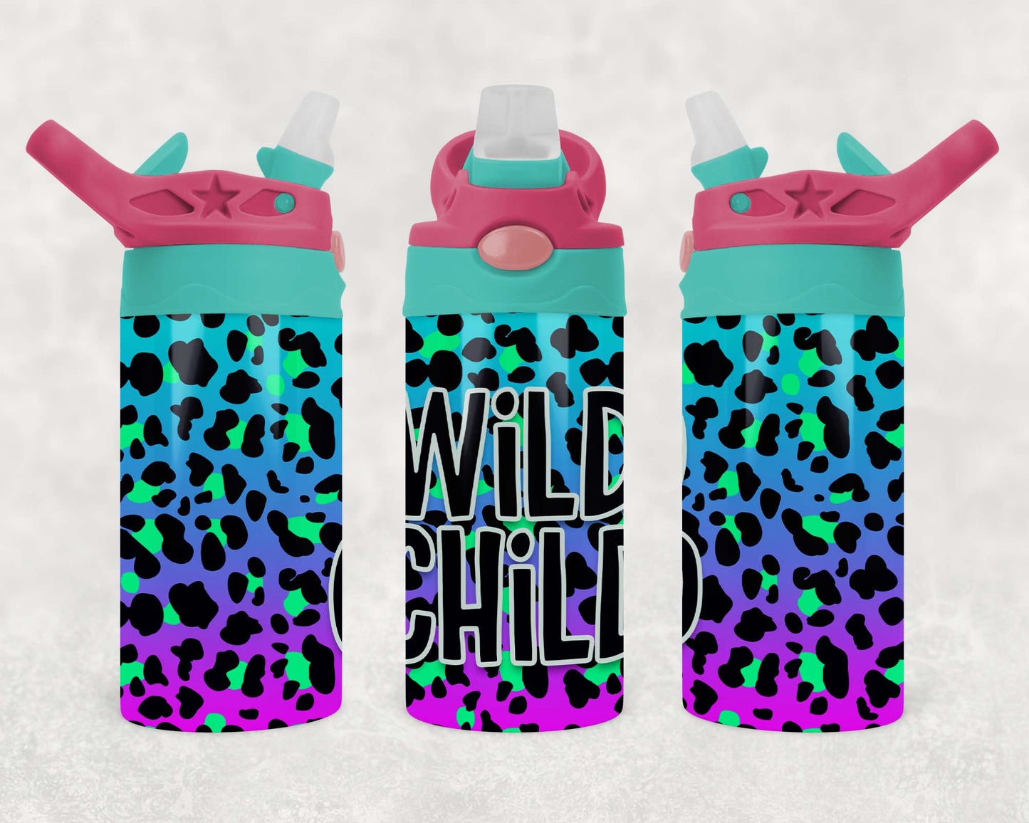 Wild Child - Children's Tumbler, Kid's Water Bottle, Water Bottle, Toddler, Stainless Steel Tumbler, Pop-Top