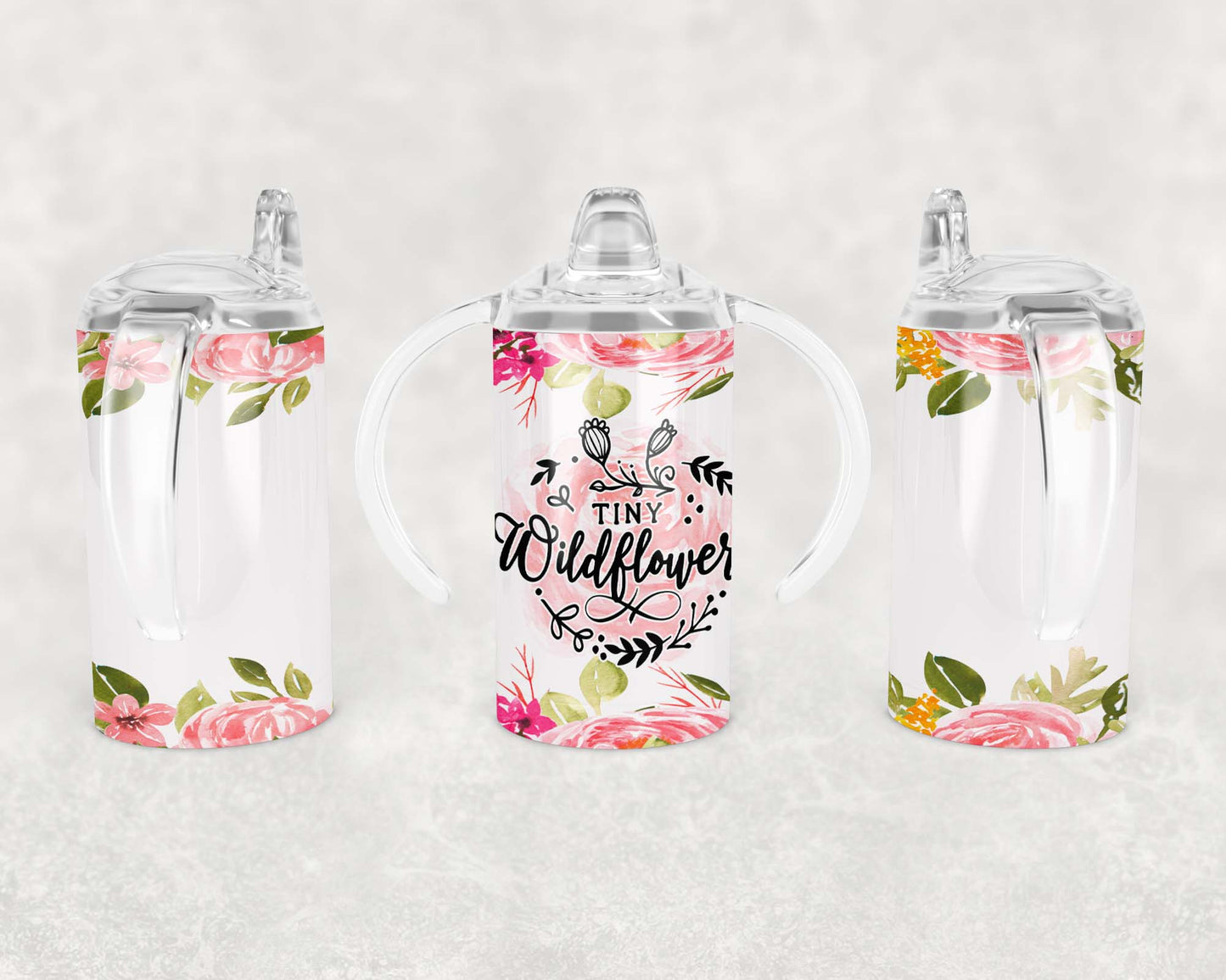 Wildflower - Sippy Cup, Children's Tumbler, Kid's Water Bottle, Water Bottle, Toddler, Stainless Steel Tumbler