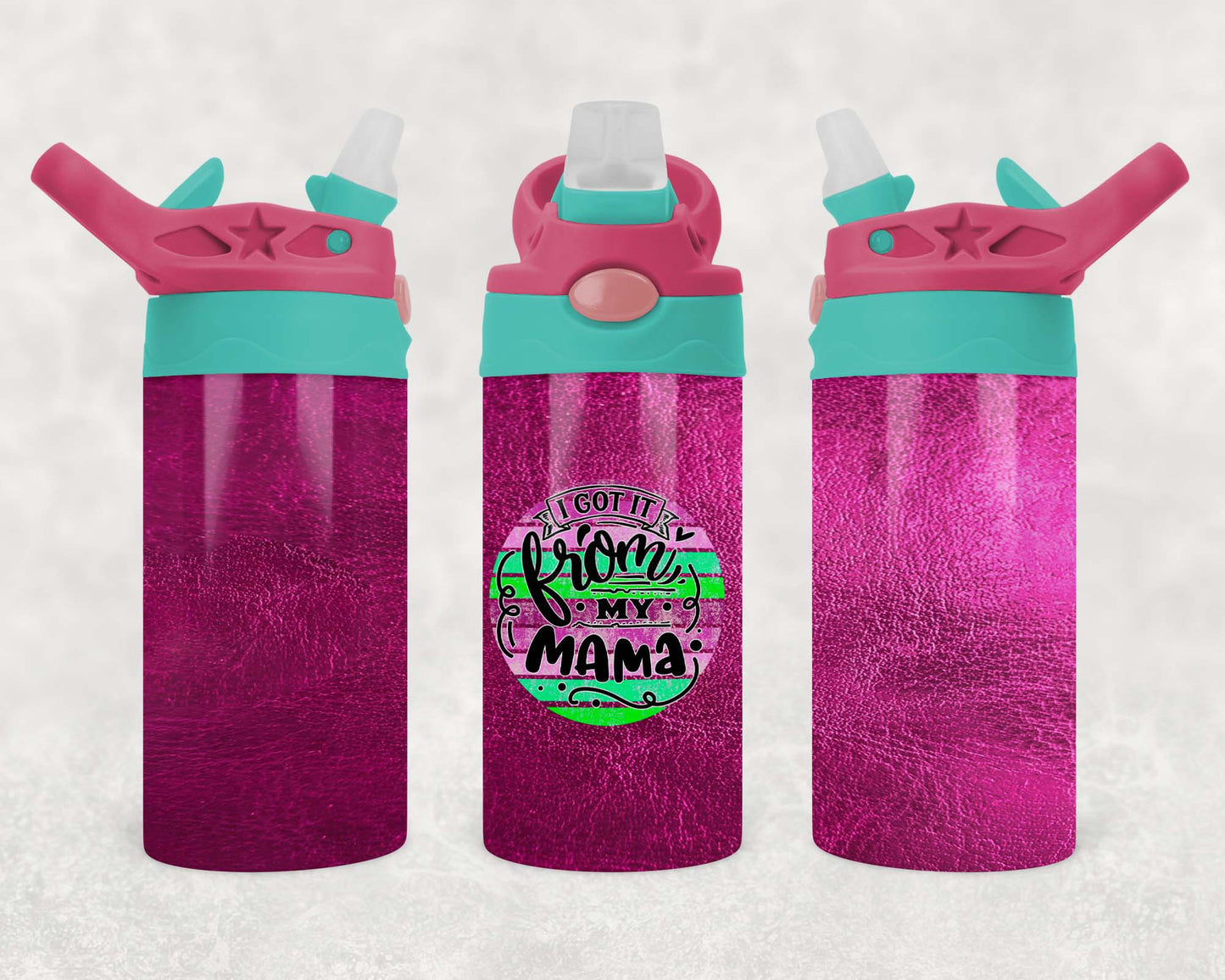 She Got It From Me - Children's Tumbler, Kid's Water Bottle, Water Bottle, Toddler, Stainless Steel Tumbler, Pop-Top