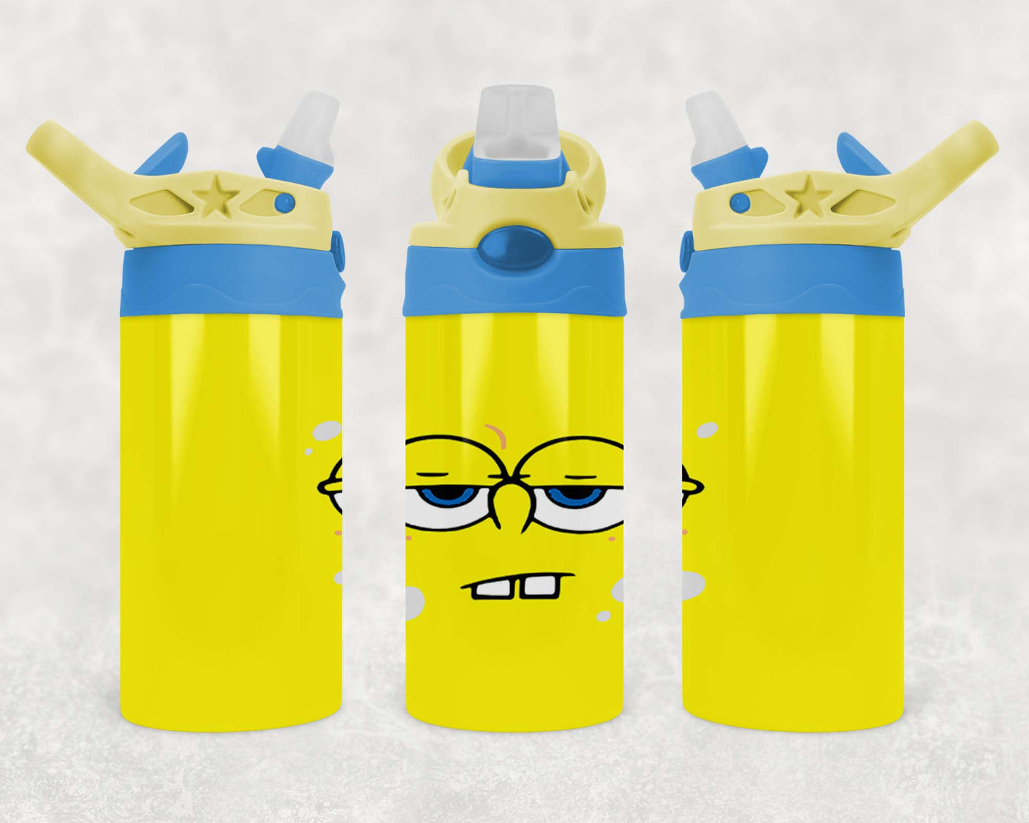 Copy of Spongebob - 2 - Children's Tumbler, Kid's Water Bottle, Water Bottle, Toddler, Stainless Steel Tumbler, Pop-Top