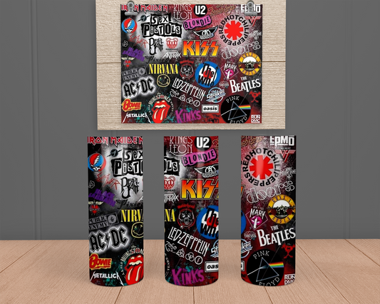 90's Rock Bands - Stainless Steel Tumbler