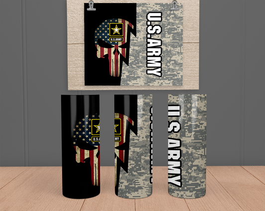 Army - United States - Stainless Steel Tumbler