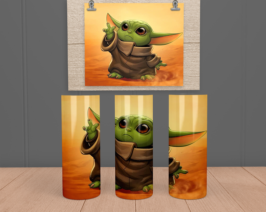 Baby Yoda- Stainless Steel Tumbler