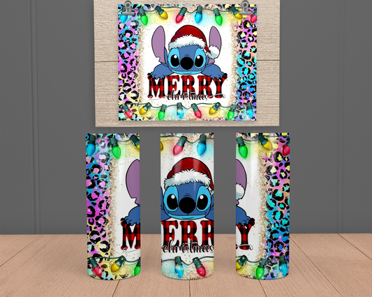 Christmas Baby Stitch- Stainless Steel Tumbler