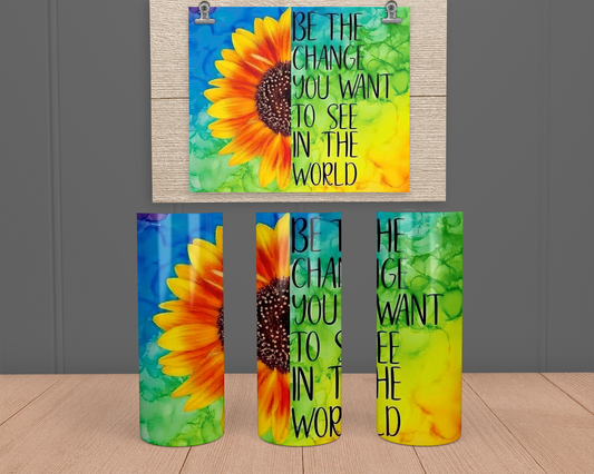Be The Change - Stainless Steel Tumbler