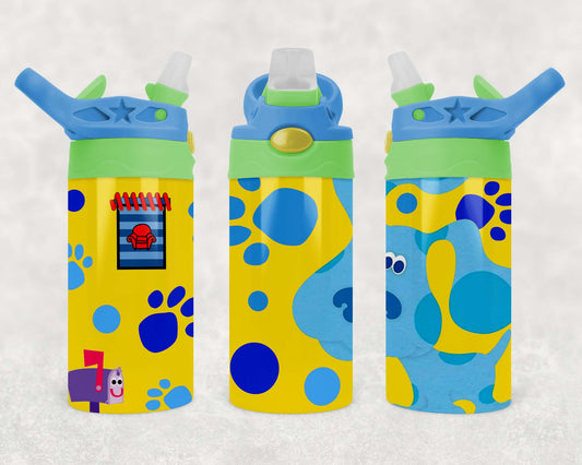 Blue's Clues - Children's Tumbler, Kid's Water Bottle, Water Bottle, Toddler, Stainless Steel Tumbler, Pop-Top