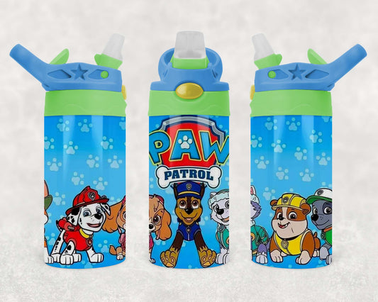 Paw Patrol - Children's Tumbler, Kid's Water Bottle, Water Bottle, Toddler, Stainless Steel Tumbler, Pop-Top