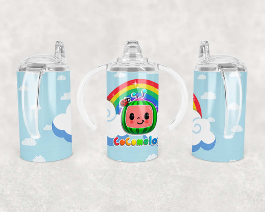 CoComelon - Sippy Cup, Children's Tumbler, Kid's Water Bottle, Water Bottle, Toddler, Stainless Steel Tumbler