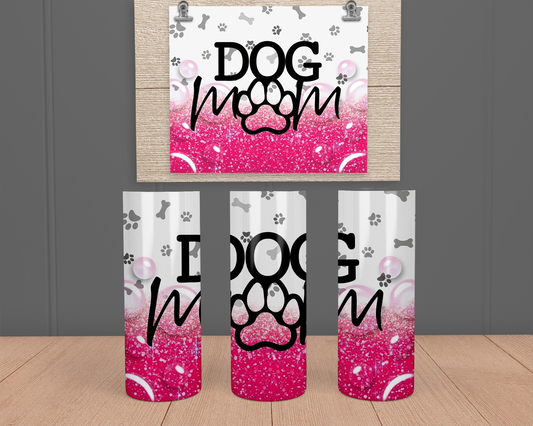 Dog Mom Pink - Stainless Steel Tumbler
