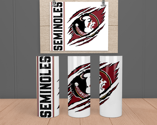FSU Ripped- Stainless Steel Tumbler