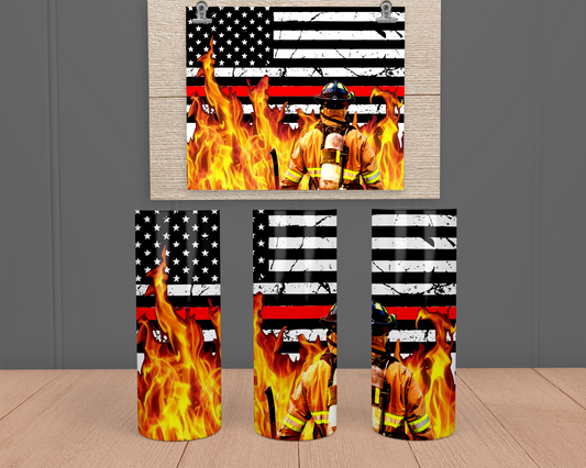 Firefighter - Stainless Steel Tumbler