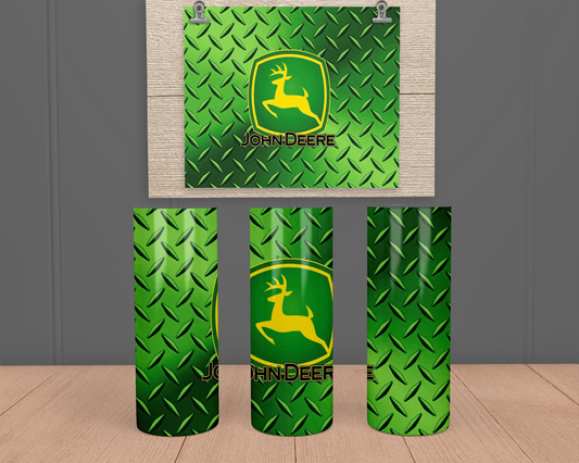 John Deere Metal- Stainless Steel Tumbler