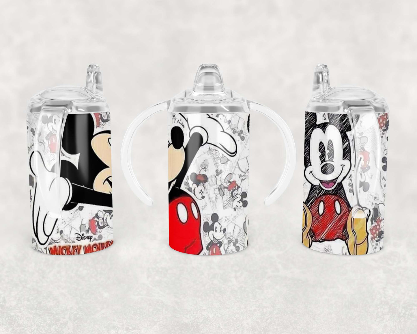 Mickey Mouse - Sketch - Sippy Cup, Children's Tumbler, Kid's Water Bottle, Water Bottle, Toddler, Stainless Steel Tumbler