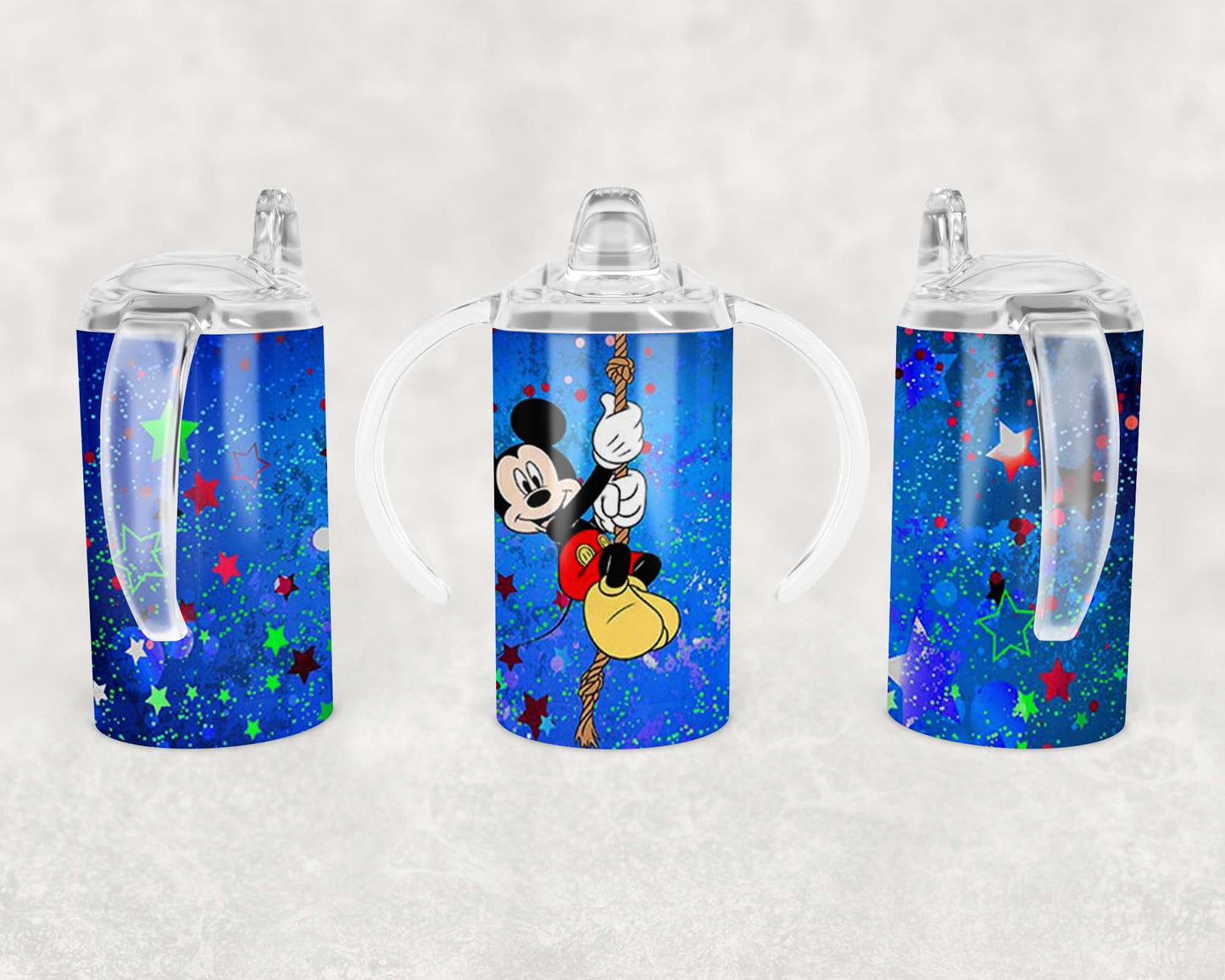 Mickey Mouse - Blue - Sippy Cup, Children's Tumbler, Kid's Water Bottle, Water Bottle, Toddler, Stainless Steel Tumbler