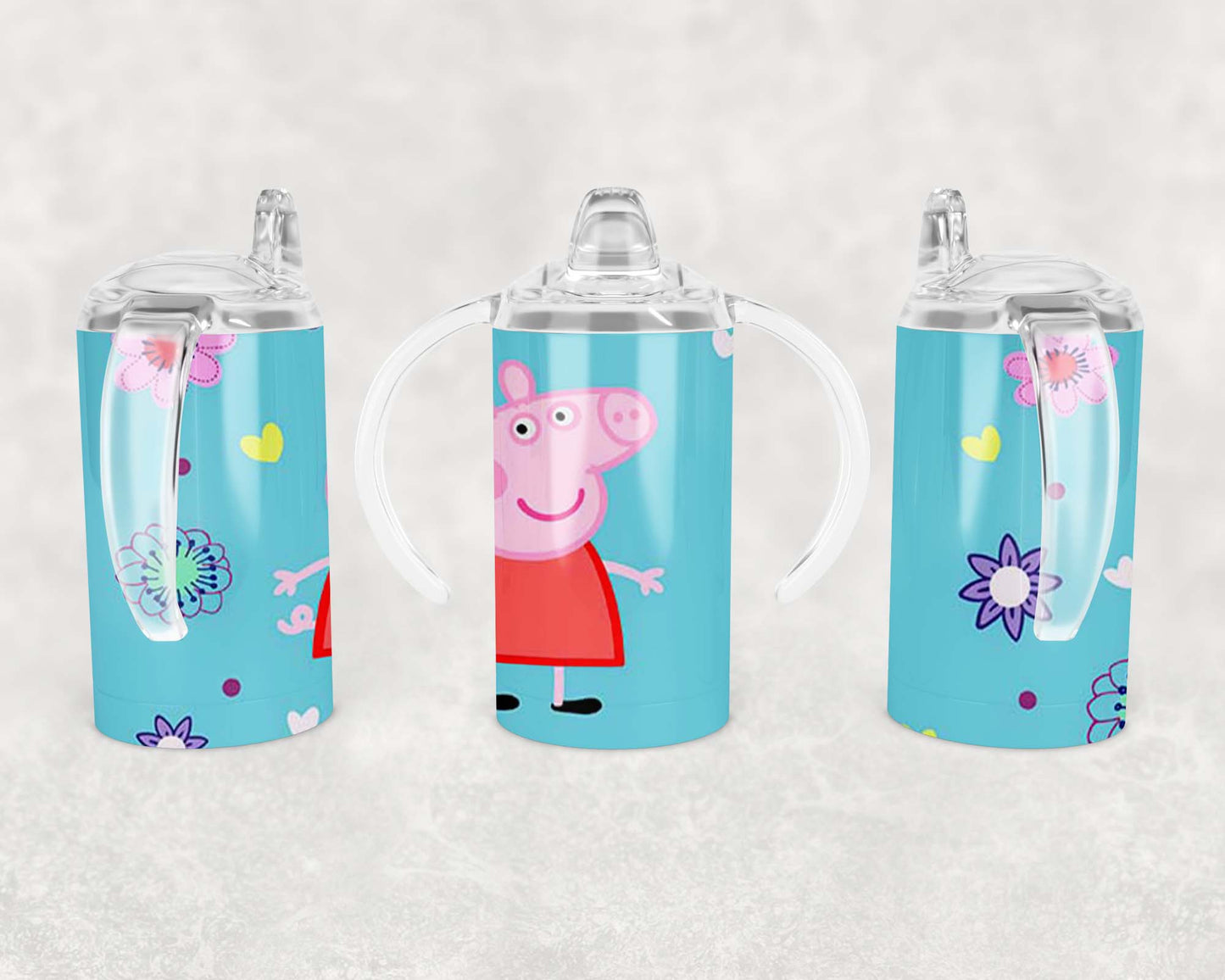 Peppa Pig - Sippy Cup, Children's Tumbler, Kid's Water Bottle, Water Bottle, Toddler, Stainless Steel Tumbler