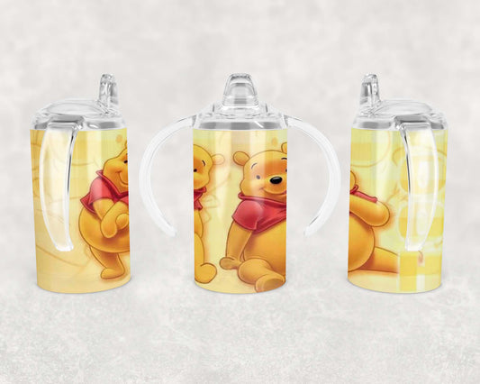 Pooh - Sippy Cup, Children's Tumbler, Kid's Water Bottle, Water Bottle, Toddler, Stainless Steel Tumbler
