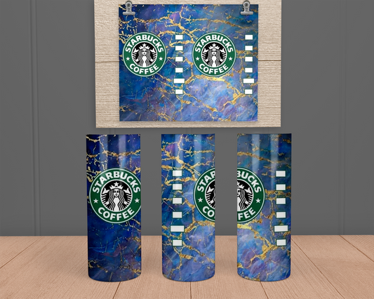 Starbucks blue marble - Stainless Steel Tumbler